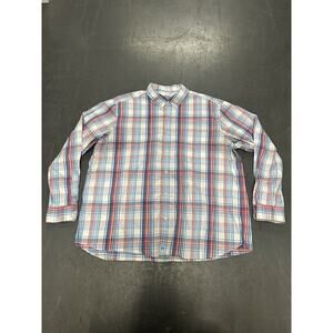 Vineyard Vines Men’s On The Go Performance Plaid Button Down Size XXL OTG BRRR